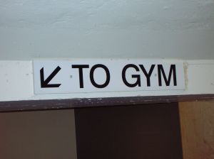 To Gym Sign