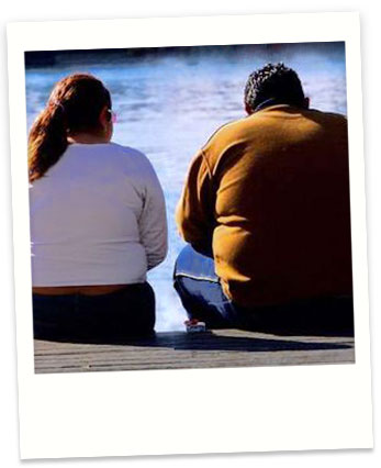 Obese Husband Wife