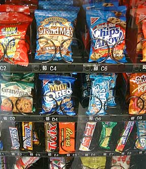 vending machine snacks candy