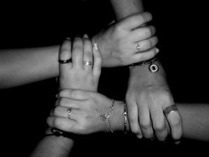 Friends Holding Hands