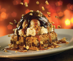 Chili's Chocolate Chip Paradise Pie with Vanilla Ice Cream