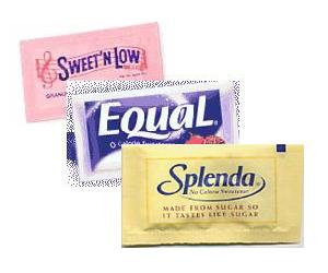 sweeteners - sweet n low equal splenda