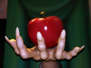 witch with poison apple